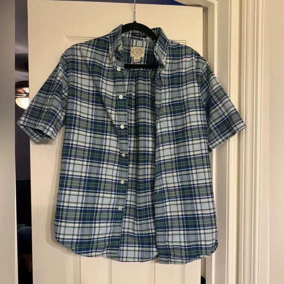 St Johns’s Bay Blue And Green Button Up Size S - Picture 3 of 5